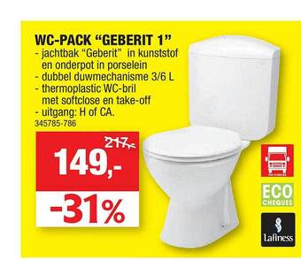 Hubo Wc Pack Geberit 1 aanbieding