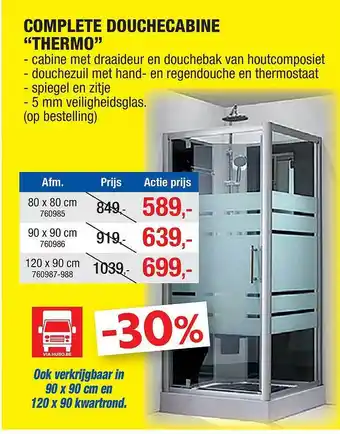 Complete Douchecabine Thermo