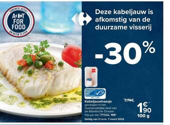 Carrefour Kabeljauwhaasje aanbieding