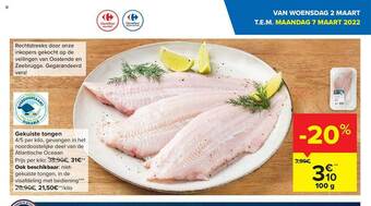 Carrefour Gekuiste Tongen aanbieding
