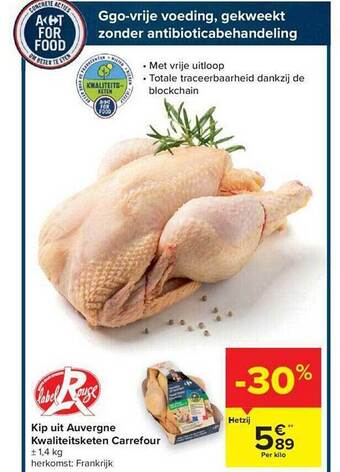 Carrefour Kip Uit Auvergne aanbieding