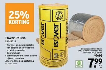 GAMMA Isover rollisol isolatie aanbieding