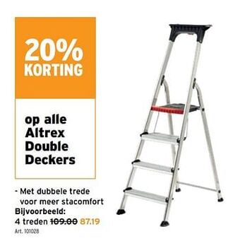 GAMMA Altrex double deckers 4 treden aanbieding