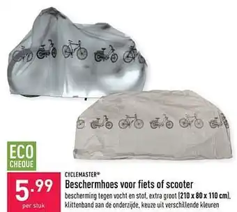 ALDI Beschermhoes voor fiets of scooter aanbieding
