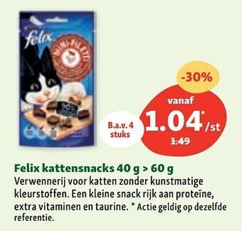 Maxi Zoo Felix kattensnacks aanbieding