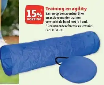 Maxi Zoo Training en agility 15% korting aanbieding