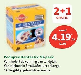 Maxi Zoo Pedigree dentastix aanbieding
