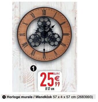 Horloge murale - wandklok 57 cm