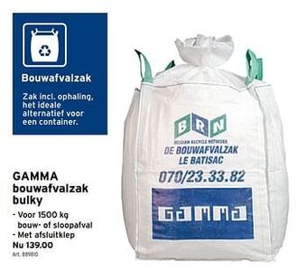 GAMMA Gamma bouwafvalzak bulky aanbieding