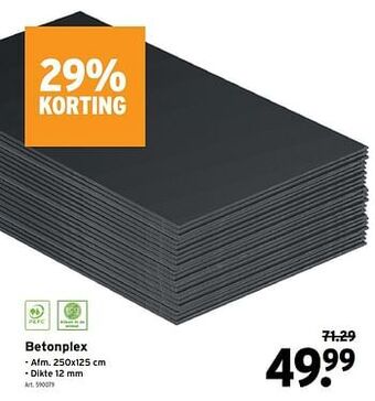 GAMMA Betonplex aanbieding