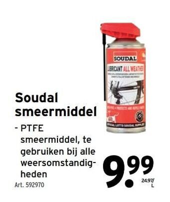 GAMMA Soudal smeermiddel aanbieding