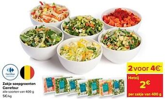 Carrefour Zakje soepgroenten carrefour aanbieding