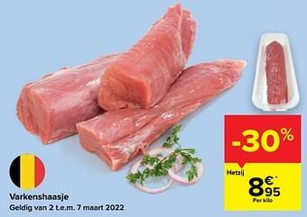 Carrefour Varkenshaasje aanbieding