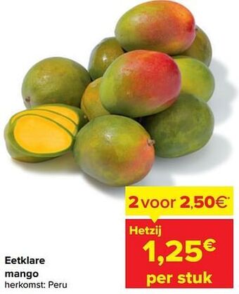 Carrefour Eetklare mango aanbieding