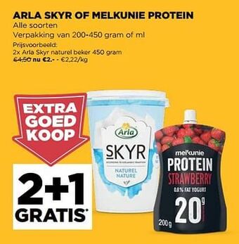 Jumbo Arla skyr naturel beker aanbieding