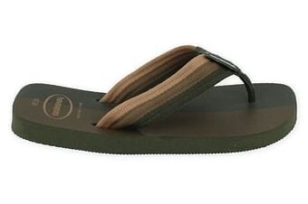 Berca Shoes Havaianas Badslipper Heren Urban Color Block Kaki - Kaki aanbieding