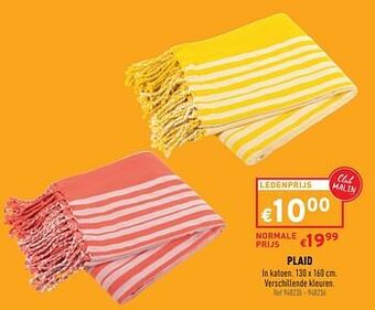 Trafic Plaid aanbieding