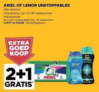 Jumbo Lenor unstoppables fris aanbieding