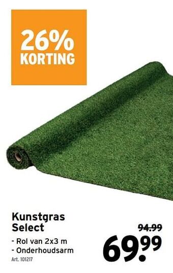 GAMMA Kunstgras select aanbieding