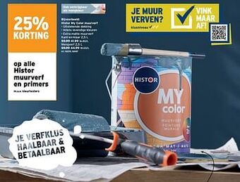 GAMMA Histor my color muurverf aanbieding