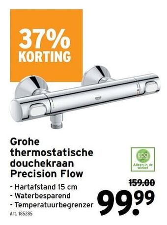 GAMMA Grohe thermostatische douchekraan precision flow aanbieding