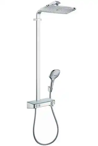 X2O Hansgrohe Raindance Select E 360 regendoucheset thermostatisch wit/chroom aanbieding