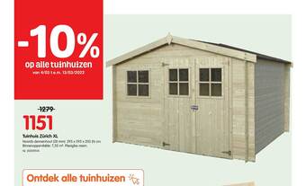 Fun Tuinhuis Zürich Xl aanbieding