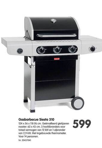 Gasbarbecue Siesta
