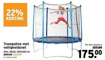 GAMMA Trampoline met veiligheidsnet aanbieding