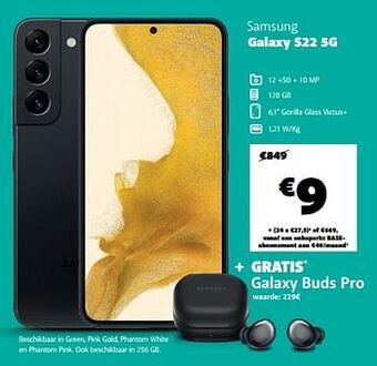 Base Samsung galaxy s22 5g aanbieding