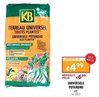 Trafic Universele potgrond aanbieding