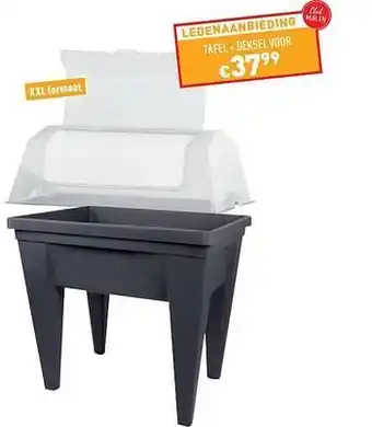 Trafic Tafel + deksel aanbieding