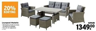 GAMMA Loungeset marbella aanbieding