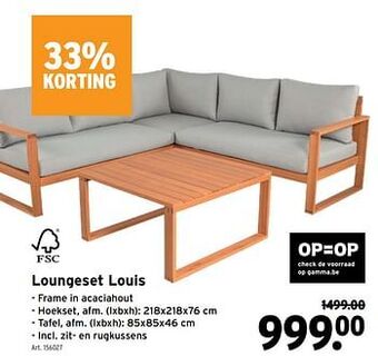 GAMMA Loungeset louis aanbieding