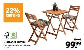 GAMMA Bistroset rimini aanbieding