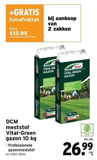 GAMMA Dcm meststof vital-green gazon aanbieding