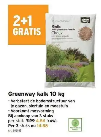 GAMMA Greenway kalk aanbieding