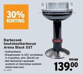 GAMMA Barbecook houtskoolbarbecue arena black sst aanbieding
