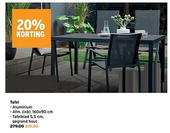 GAMMA Tafel valencia aanbieding