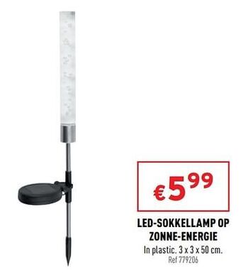 Trafic Led-sokkellamp op zonne-energie aanbieding