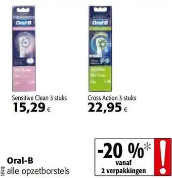 Colruyt Oral-b Sensitive Clean 3 stuks aanbieding