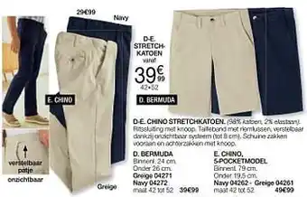 Chino stretchkatoen
