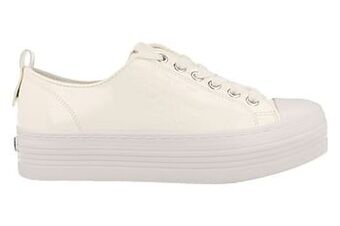 Berca Shoes Calvin Klein Sneaker Laag Dames Zolah White Lak Trend Plateau - Wit aanbieding
