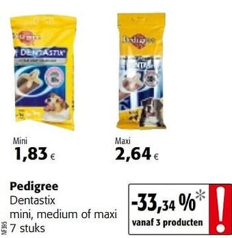 Pedigree dentastix mini, medium of maxi