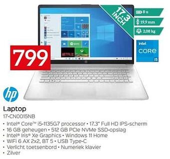 Selexion Hp laptop 17-cn0015nb aanbieding
