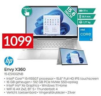 Selexion Hp envy x360 15-es1002nb aanbieding