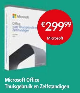 Selexion Microsoft office thuisgebruik en zelfstandigen aanbieding