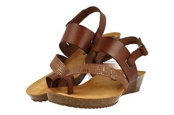 Berca Shoes Hee! Sandaal Dames Comfort - Cognac aanbieding