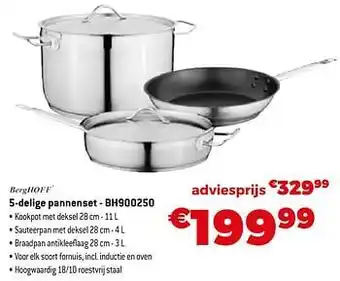 5-delige pannenset - bh900250