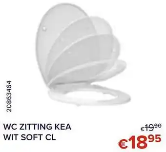 Wc zitting kea wit soft cl